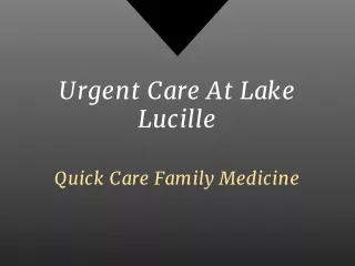 Family Medicine And Urgent Care