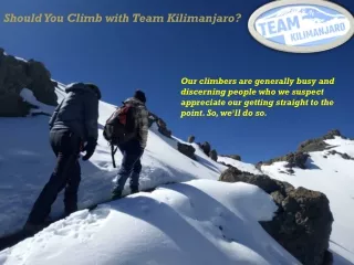 Climb Kilimanjaro