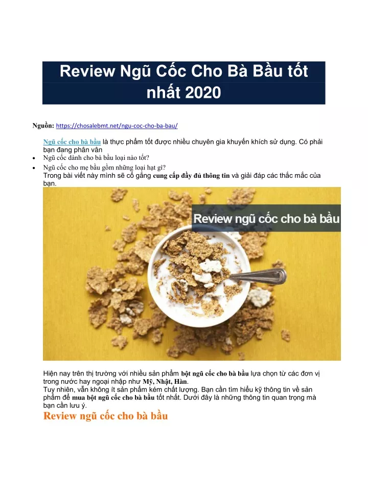 review ng c c cho b b u t t nh t 2020