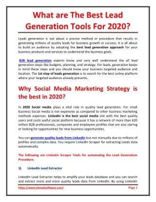 Why Social Media Marketing Strategy is the best in 2020?