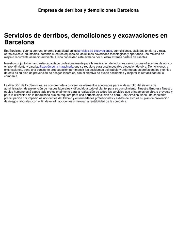 empresa de derribos y demoliciones barcelona