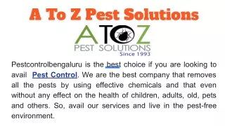 Guide: How to Control Pest at Residential and Commercial Places!!