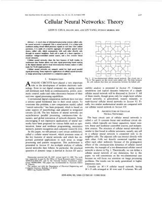 Cellular Neural Networks: Theory