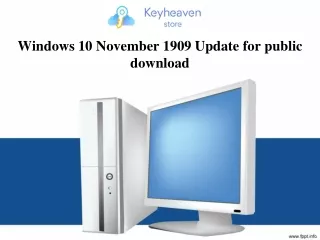 Windows 10 November 1909 Update for public download