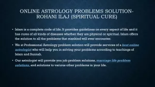 online astrology problems solution rohani ilaj spiritual cure