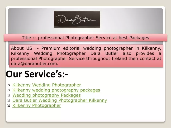 title professional photographer service at best