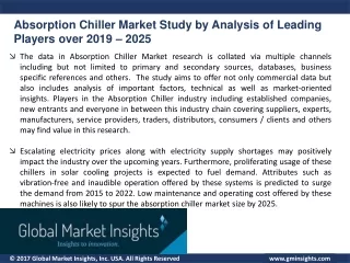 Absorption Chiller Market Growth Factors, Demand and Trends Forecast Report till 2025