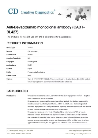 avastin monoclonal antibody