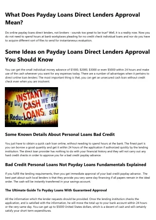 How 6 Month Payday Loans can Save You Time, Stress, and Money.