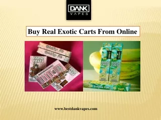 Buy Real Exotic Carts From Online