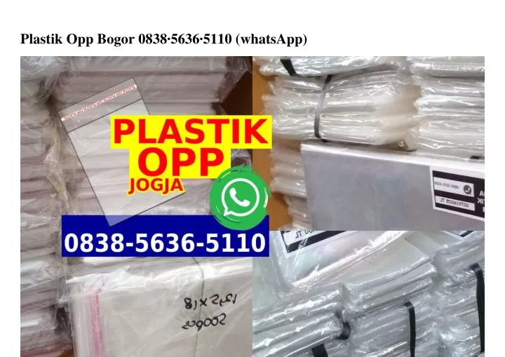 plastik opp bogor 0838 5636 5110 whatsapp