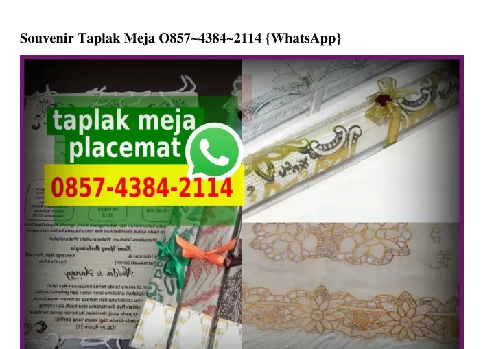 souvenir taplak meja o857 4384 2114 whatsapp