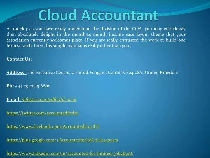 cloud accountant