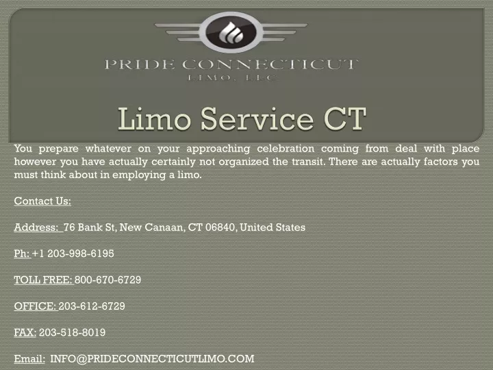 limo service ct