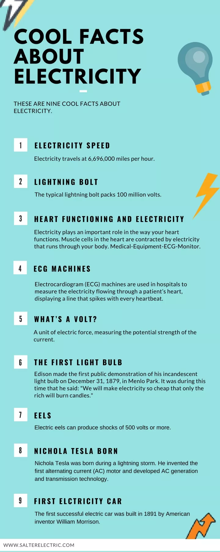 cool facts about electricity
