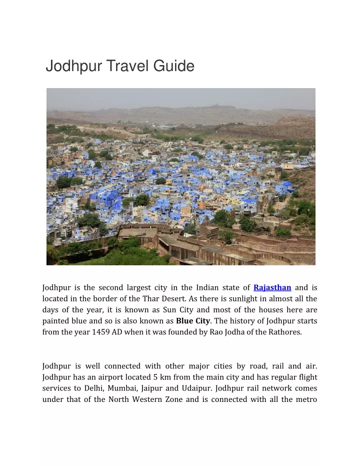 jodhpur travel guide