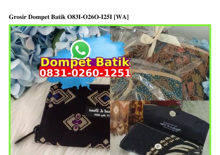 grosir dompet batik o83i o26o i25i wa