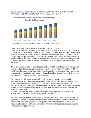 Accountable Care Solutions Market