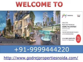 Godrej Palm Retreat   |Godrej Palm Retreat Resale Price Noida |Godrej Properites Sector 150 Noida
