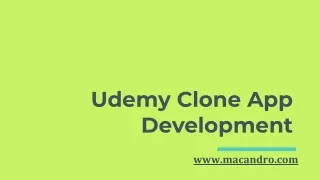 Udemy Clone Script - MacAndro