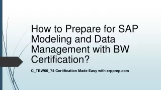 Latest Questions and Study Tips for BW Modeling (C_TBW60_74) Certification Exam