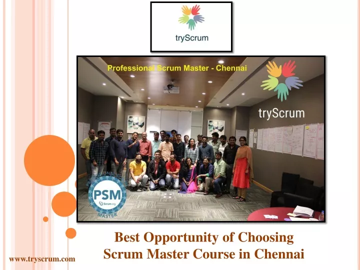 best opportunity of choosing scrum master course