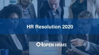 HR Resolution 2020