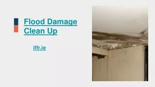Flood Damage Clean Up