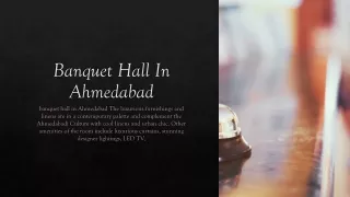 banquet hall in ahmedabad
