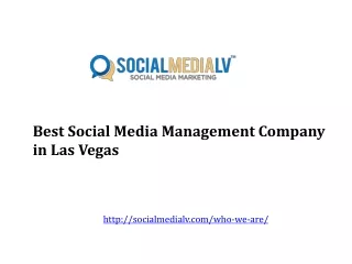 Best Social Media Management Company in Las Vegas