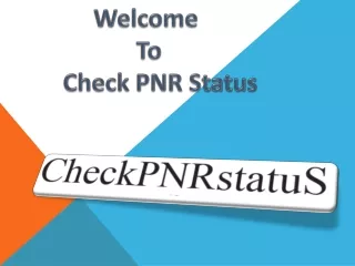 Check PNR Status IRCTC | Train PNR Status Live | CheckPNRstatuS