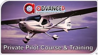 Private Pilot Course & Training by AIAviation Academy.