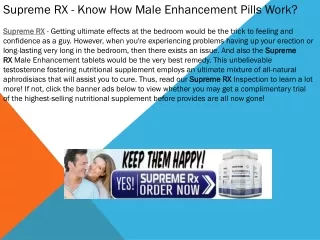 Supreme RX - Reviews, Benefits, Ingredients, Side Effects, & Where To Buy?