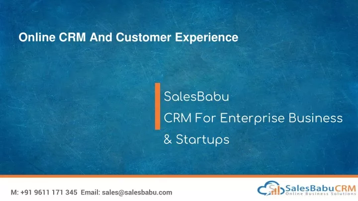 online crm and customer experience