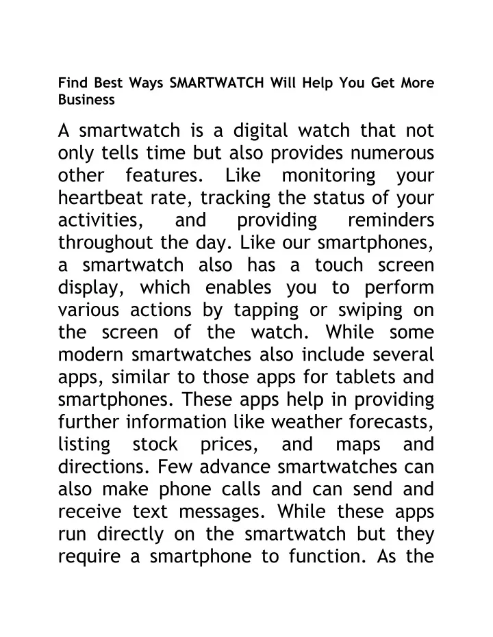 find best ways smartwatch will help you get more