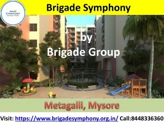 Lavish residential apartments for sale in Brigade Symphony