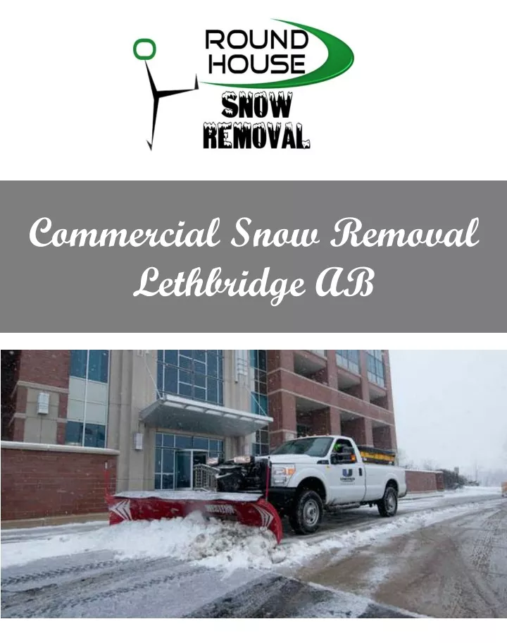 commercial snow removal lethbridge ab