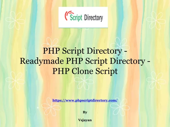 php script directory readymade php script
