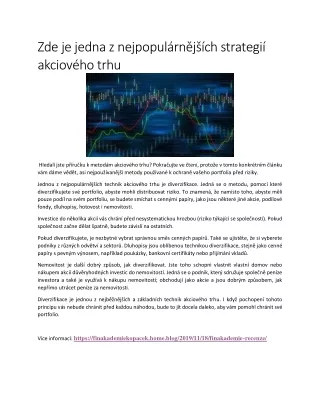 zde je jedna z nejpopul rn j ch strategi akciov
