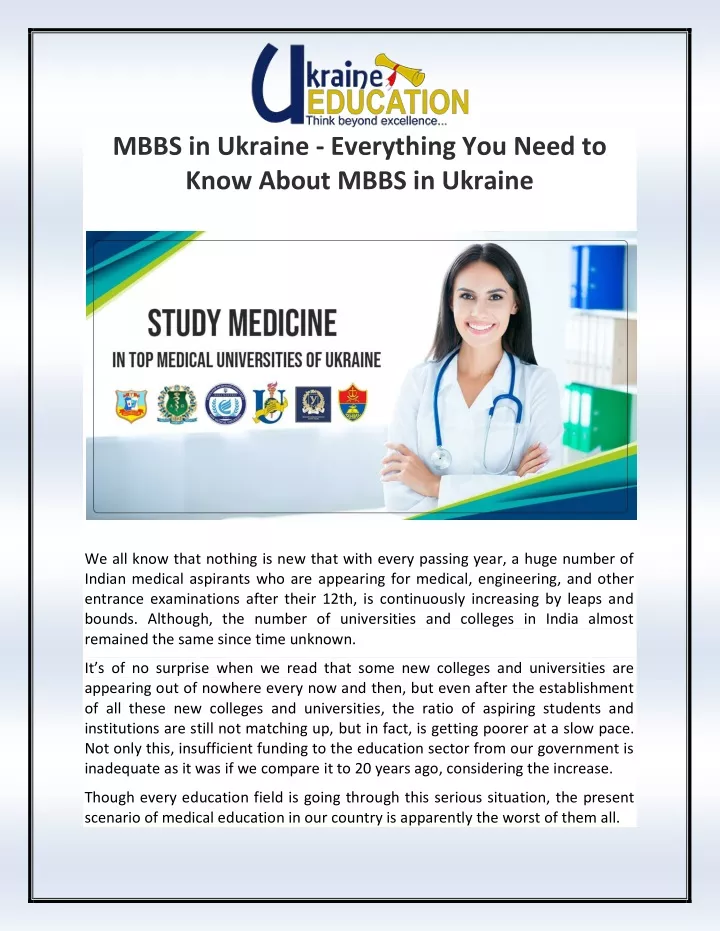 mbbs in ukraine everything you need to know about