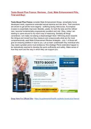 testo boost plus france reviews cost male