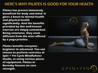 Here's Why Pilates is Good for Your Health
