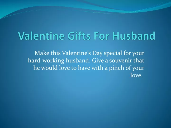 valentine gifts for husband