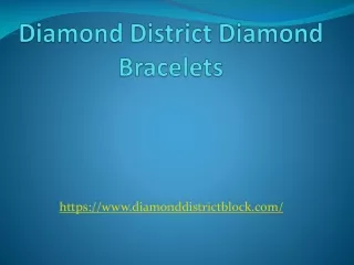 Diamond District Diamond Bracelets