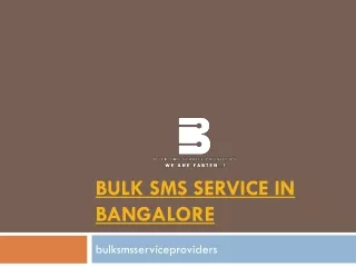 BULK SMS SERVICE IN BANGALORE