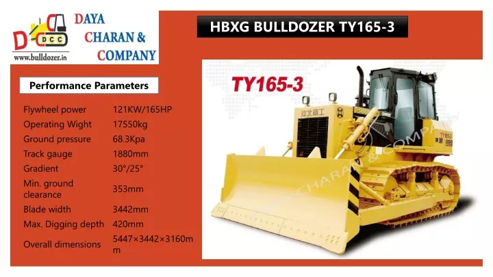 hbxg bulldozer ty165 3