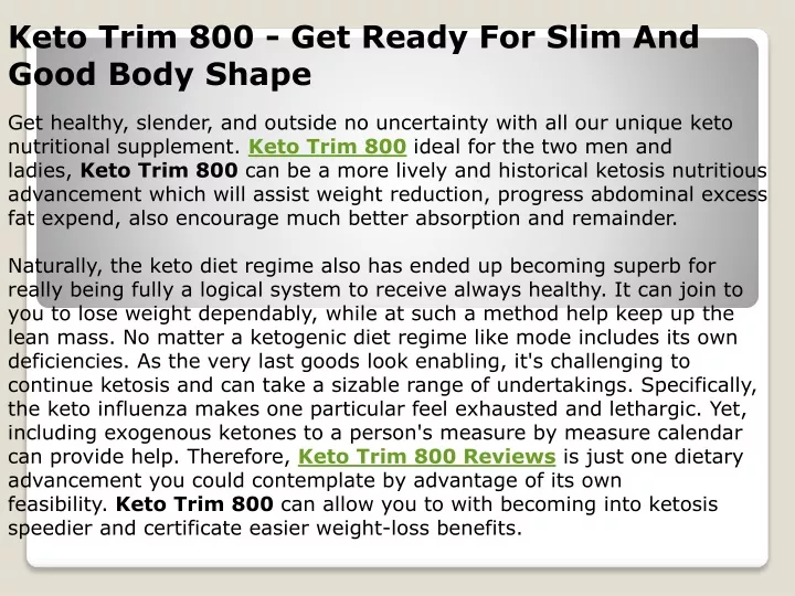 keto trim 800 get ready for slim and good body
