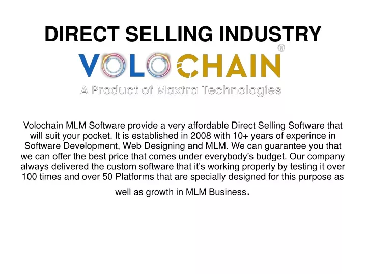 direct selling industry