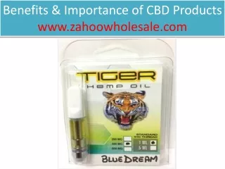 Benefits & Importance of CBD Products