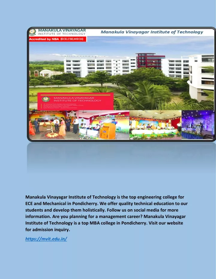 manakula vinayagar institute of technology